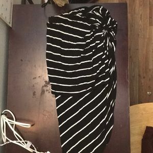 Charlotte Russe stripped knot skirt